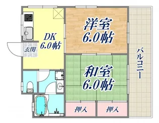 小林マンション(灘区)【4階】の間取り
