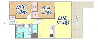 リブレ御影【2階】の間取り