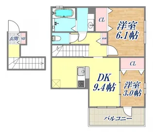 クラヴィーア【2階】の間取り