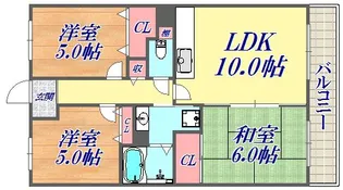 ストークコート【4階】の間取り