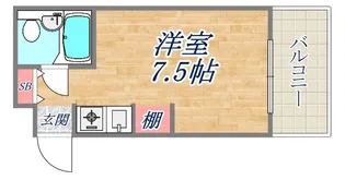 キューブ神戸塚本通【3階】の間取り