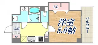 アーバネックス六甲道【3階】の間取り