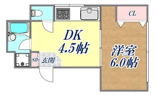 エムコート布引【5階】の間取り