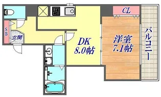 ベレッツァ【10階】の間取り