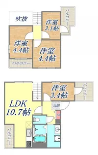 SDグランツ神戸西元町【8階】の間取り