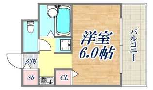 普茶マンション【703号室】の間取り