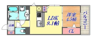 ラメゾンヴェール神戸【3階】の間取り