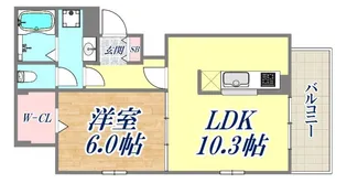 belleville熊野【1階】の間取り