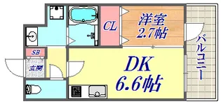 SDグランツ神戸駅前【801号室】の間取り