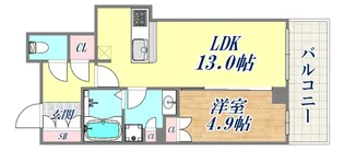 ザ・パークハウス神戸タワー【7階】の間取り