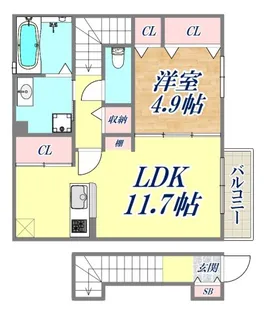 アヴェニール【2階】の間取り