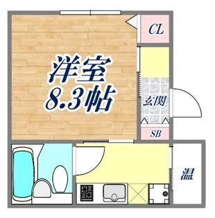 ポートピアプラザF楝【1階】の間取り