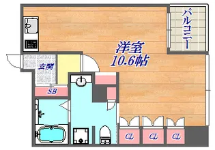 リーガル神戸中山手通り【6階】の間取り