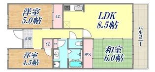 パークアヴェニュー南五葉【3階】の間取り