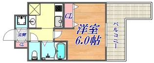 ウォームスヴィル神戸元町JP【2階】の間取り