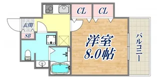 Fiel神戸本山【1階】の間取り