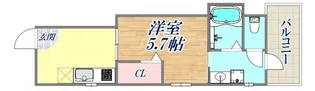宝マンション【4階】の間取り