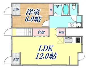 国香通アパート【1階】の間取り