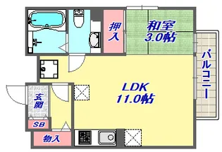 兵庫県神戸市東灘区御影郡家1丁目【タウンハウス】の間取り