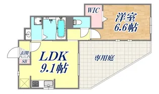 キャム月見山2【1階】の間取り
