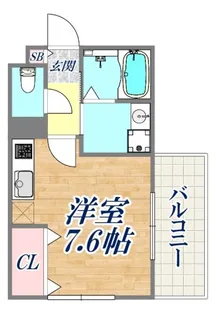 ルミエール千守【3階】の間取り