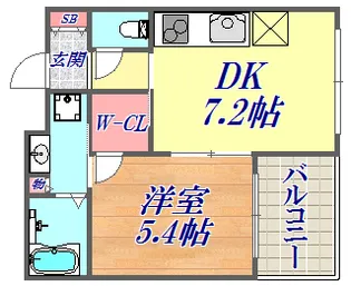ワコーレ神戸北野セリュックス【4階】の間取り