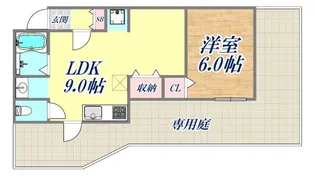 ビーコート熊内【1階】の間取り