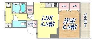 ユーコート岡本【1階】の間取り