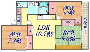 カナル兵庫【11階】の間取り