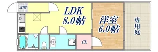 ビーコート熊内【1階】の間取り