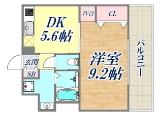 プレジール三ノ宮【7階】の間取り