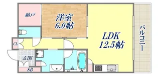 トア山手ザ・神戸タワー【8階】の間取り