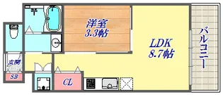 HMレジデンス【7階】の間取り