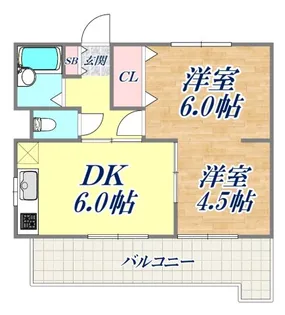 グレイスハイツ大田町【1階】の間取り