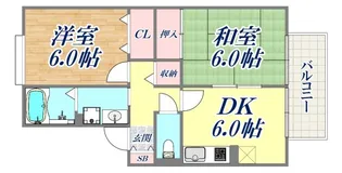 メゾン ド アヴニール板宿【2階】の間取り