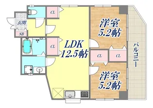 セイシェル神戸【4階】の間取り