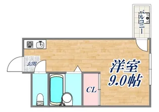 杉村ビル【9階】の間取り