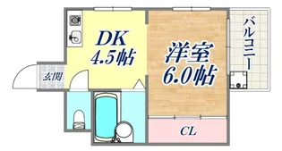 杉村ビル【8階】の間取り