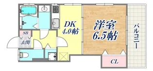 ラムール下三条【3階】の間取り