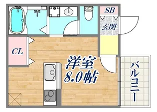 レジデンス駒ヶ林ウエスト【1階】の間取り