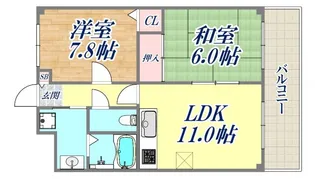 コート宮北【8階】の間取り