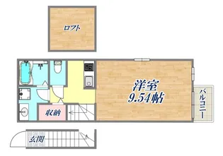 プリエール板宿【2階】の間取り