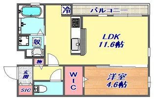 マルベリー甲南山手【2階】の間取り