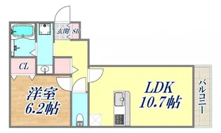 Le Loire長田【3階】の間取り