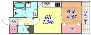 神戸ハーバーサイド萬利レジデンス【8階】の間取り