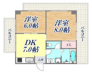 サンシャイン山手【3階】の間取り