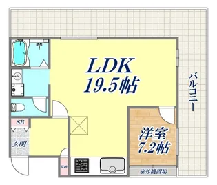 シティライフ下山手【5階】の間取り