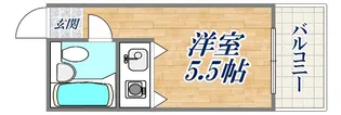 朝日プラザ新神戸【6階】の間取り