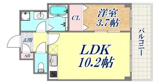 ラパン すみよし【2階】の間取り