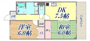パレス入江【2階】の間取り